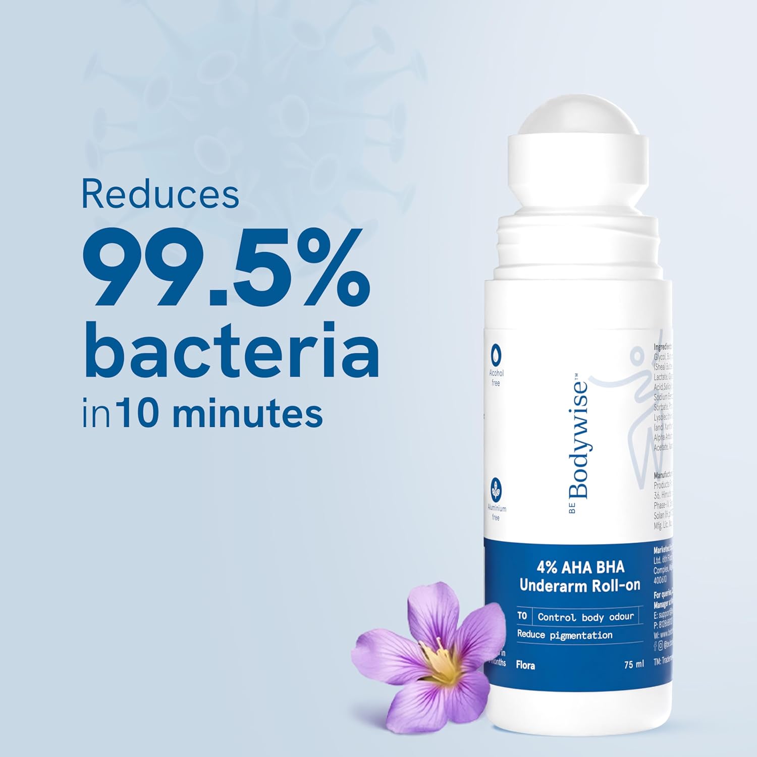 Be Bodywise 4% AHA BHA Underarm Roll on